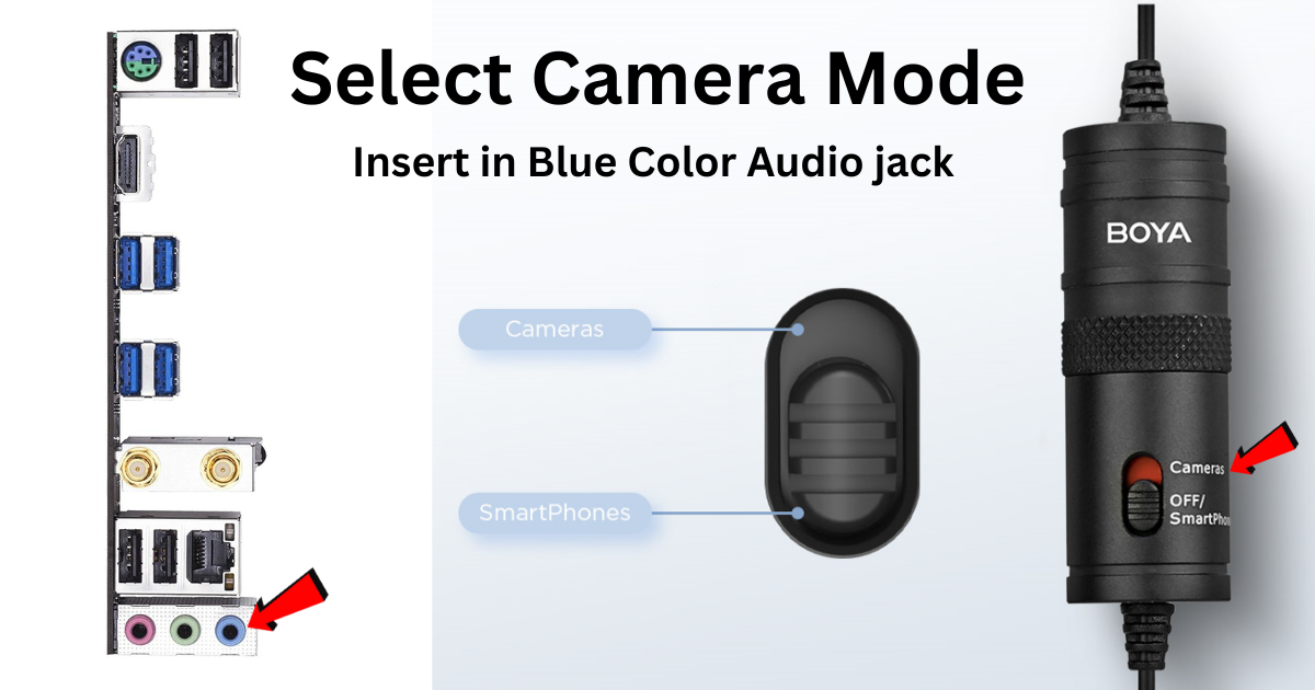 How to connect boya by m1 mic in PC